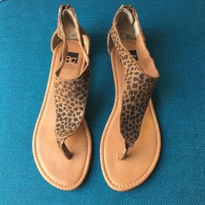 Leopard print sandals